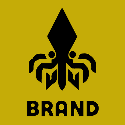 Bold Geometric Squid Logo preview