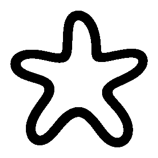 Monoline Starfish Logo