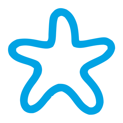 Monoline Starfish Logo #00a3e4