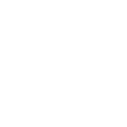 Monoline Starfish Logo #ffffff