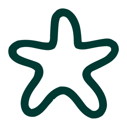 Monoline Starfish Logo #003932
