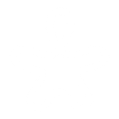 Monoline Starfish Logo #ffffff