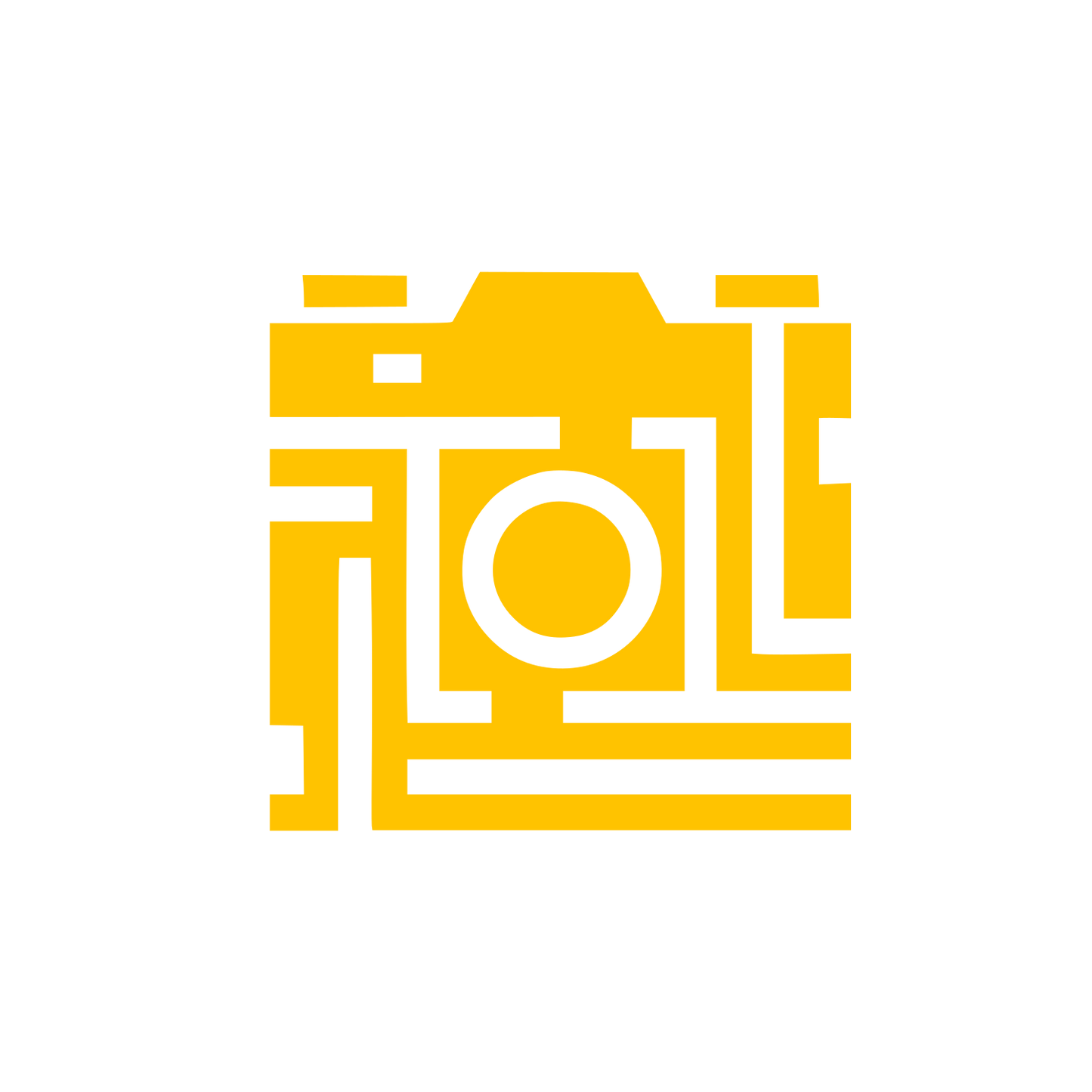 Geometric Camera Logo #FFC300