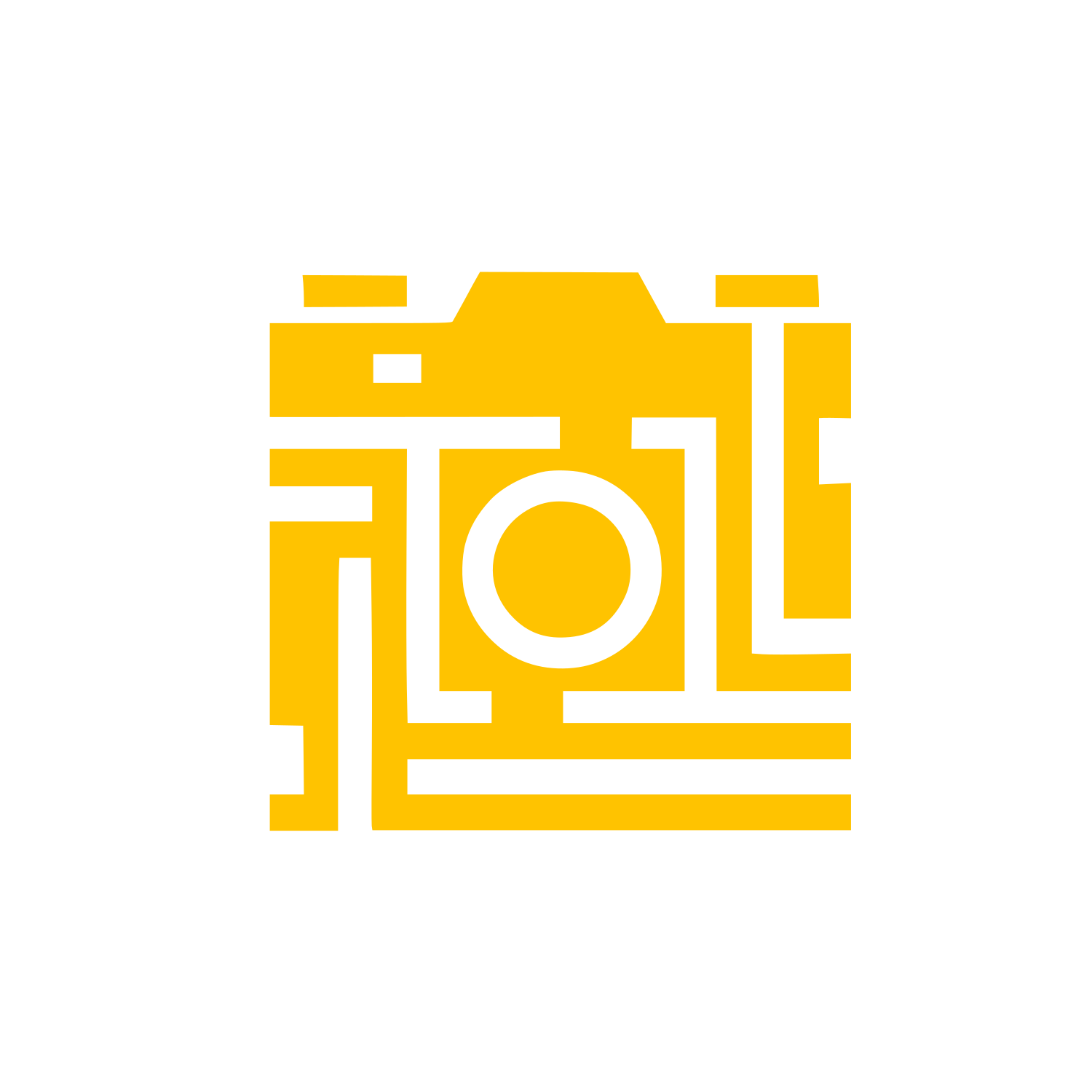Geometric Camera Logo #FFC300
