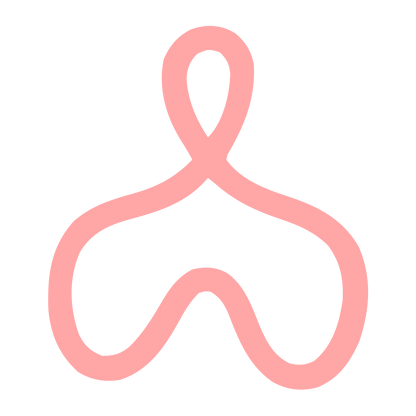 Monoline Knot Figure Logo #ffa6a6