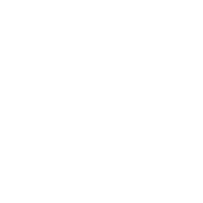 Monoline Knot Figure Logo #ffffff