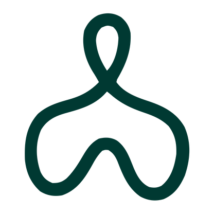 Monoline Knot Figure Logo #003932