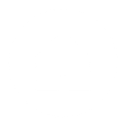 House Circle Negative Space Logo #ffffff