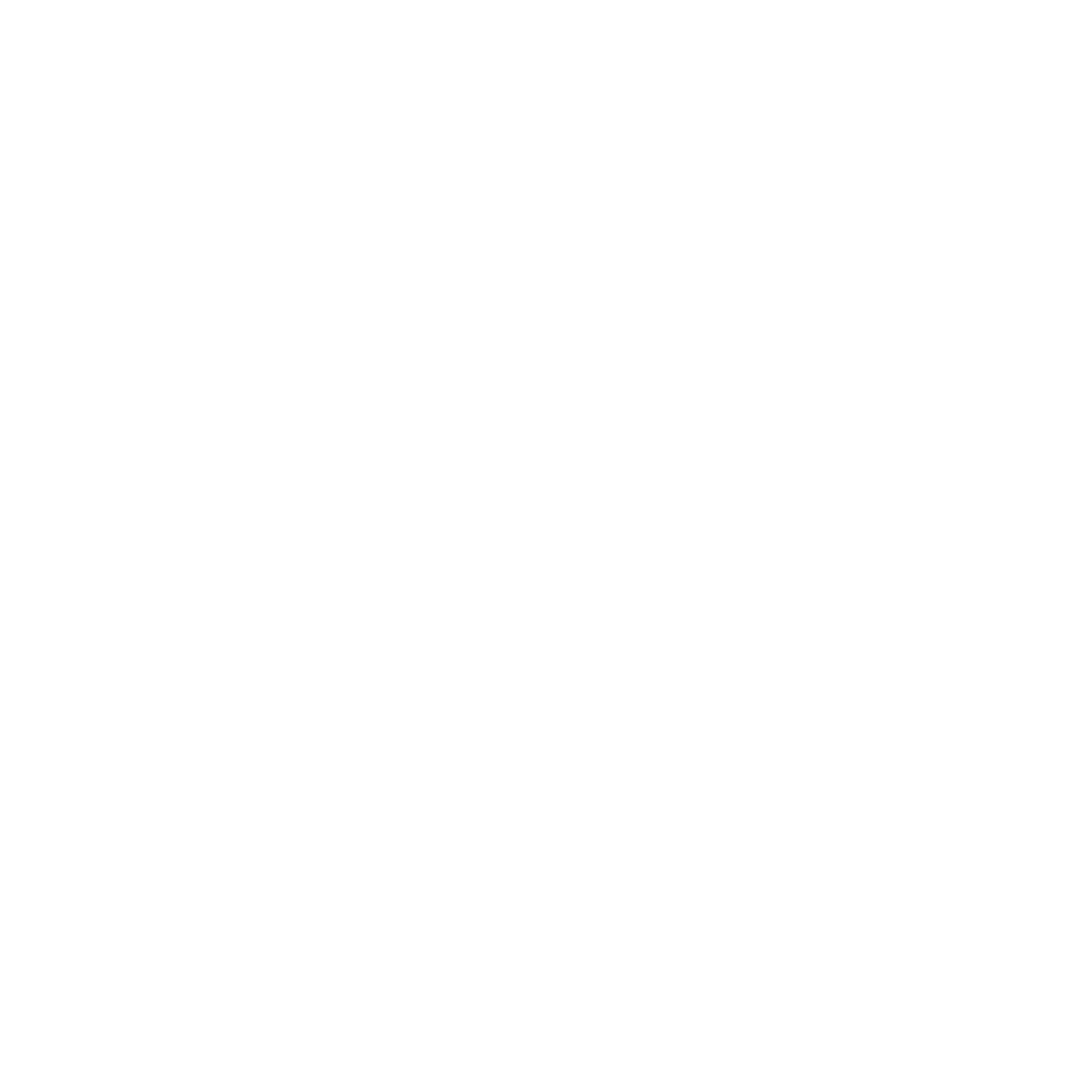 Negative Space House Logo #ffffff
