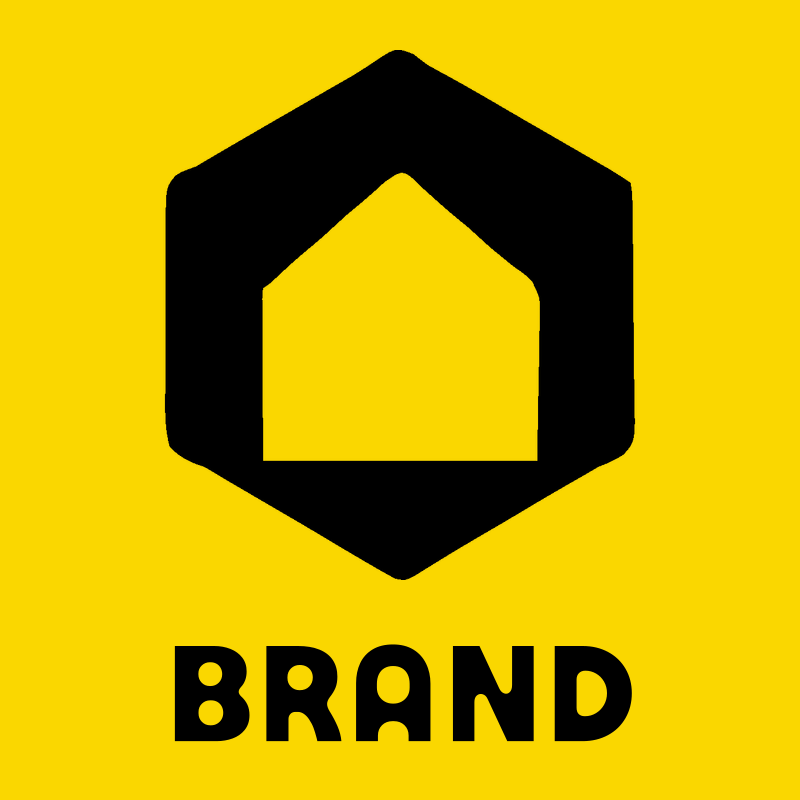 Hexagon House Negative Space Logo preview