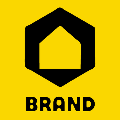 Hexagon House Negative Space Logo preview