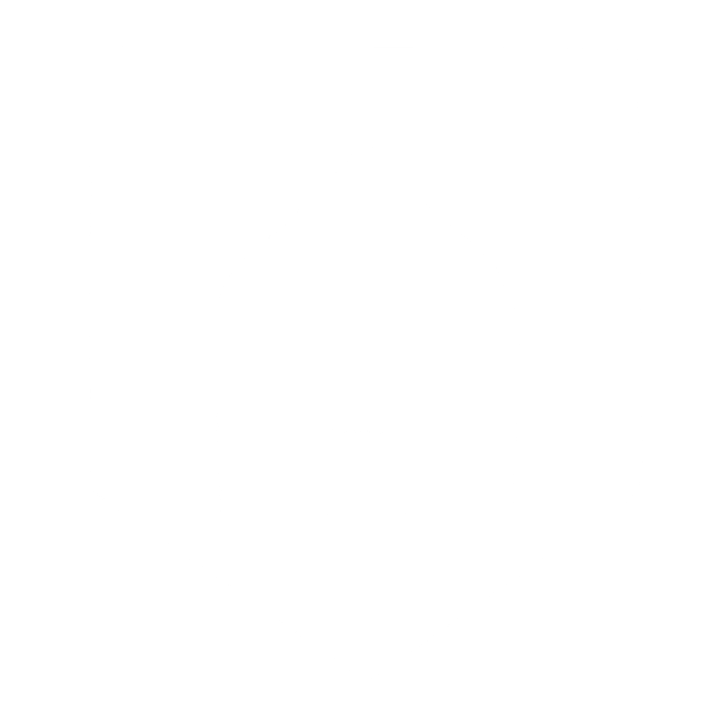 House Shield Negative Space Logo #ffffff