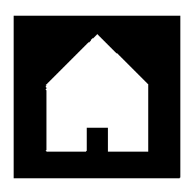 House Negative Space Logo