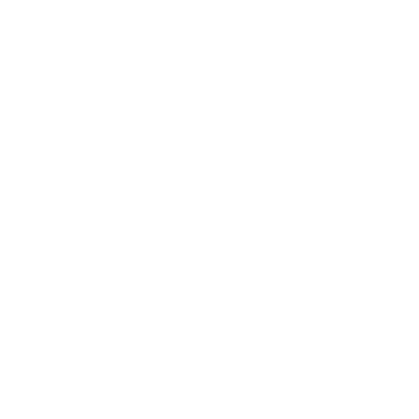 House Negative Space Logo #ffffff