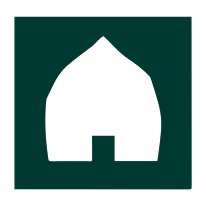 House Negative Space Logo #003932