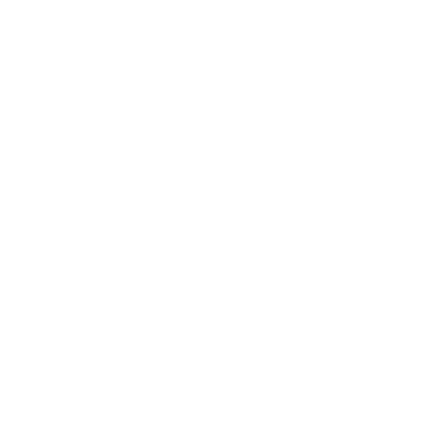 House Diamond Negative Space Logo #ffffff