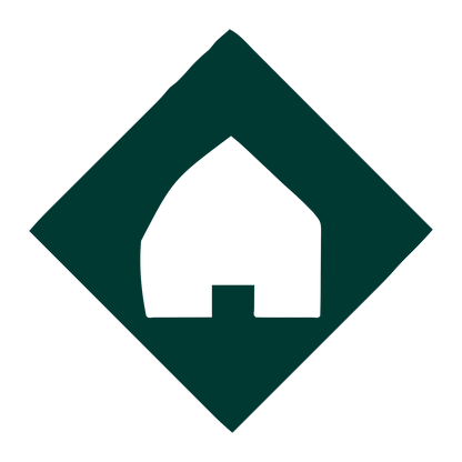 House Diamond Negative Space Logo #003932