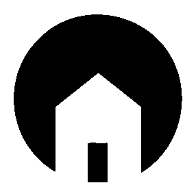 Negative Space House Logo