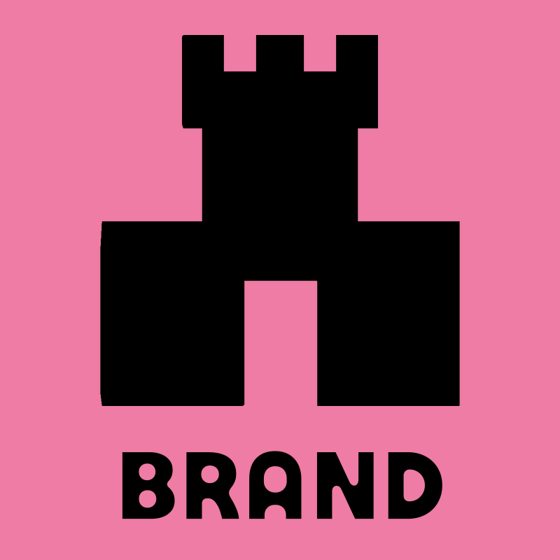 Brutalist Castle Tower Logo preview