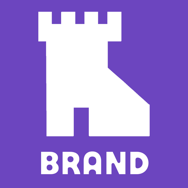 Brutalist Castle Tower Logo preview