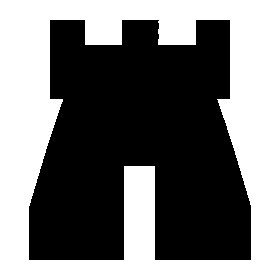 Castle Tower Brutalist Logo