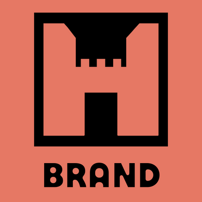 Brutalist Castle Gate Logo preview
