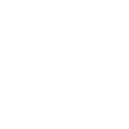 Brutalist Castle Gate Logo #ffffff