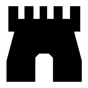 Castle Battlement Fortress Logo