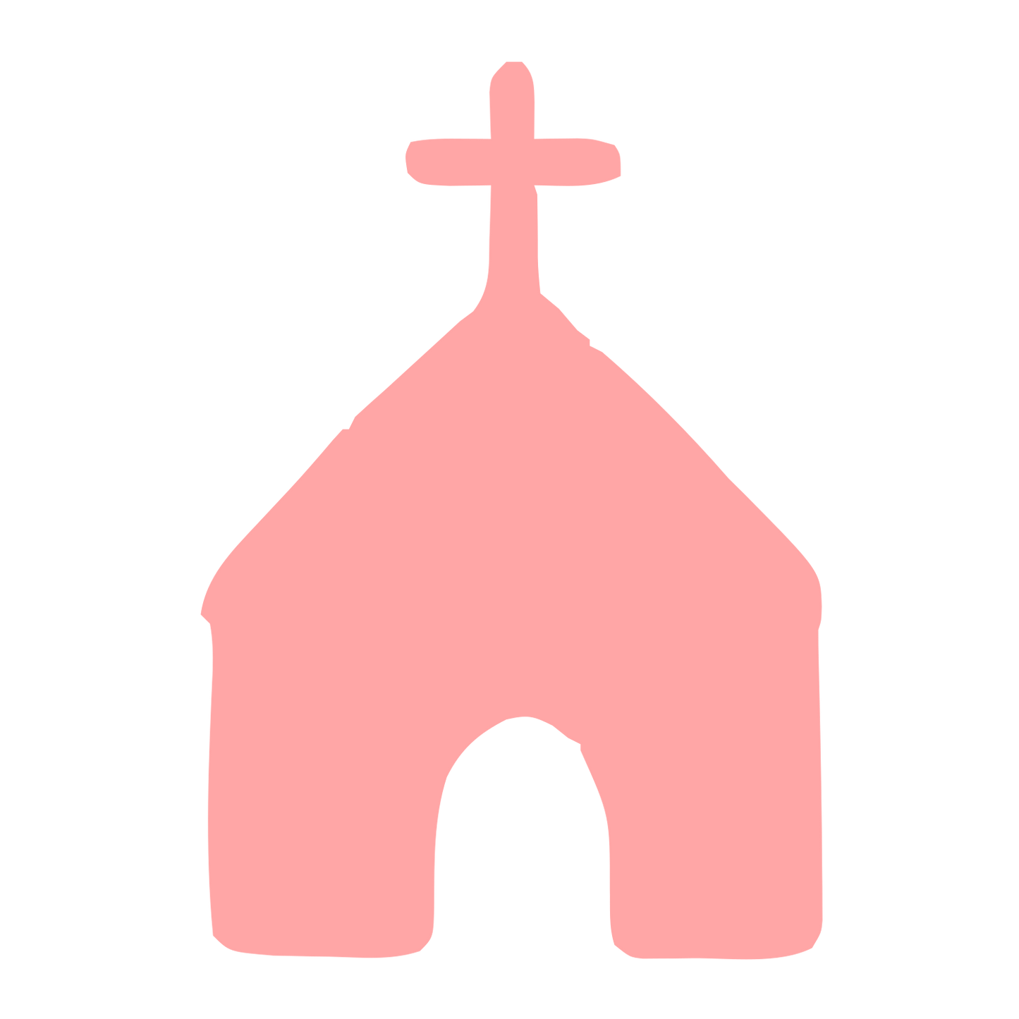Hand-Drawn Church Logo #ffa6a6