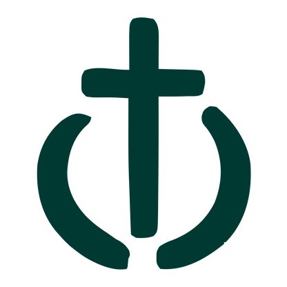 Hand-Drawn Cross Circle Logo #003932