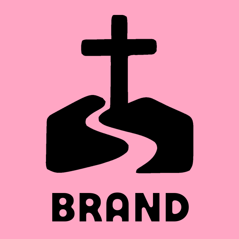Cross on Hill Path Logo preview