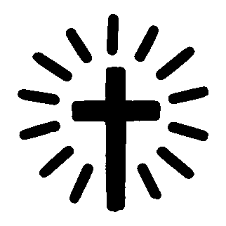 Radiant Cross Hand-Drawn Logo