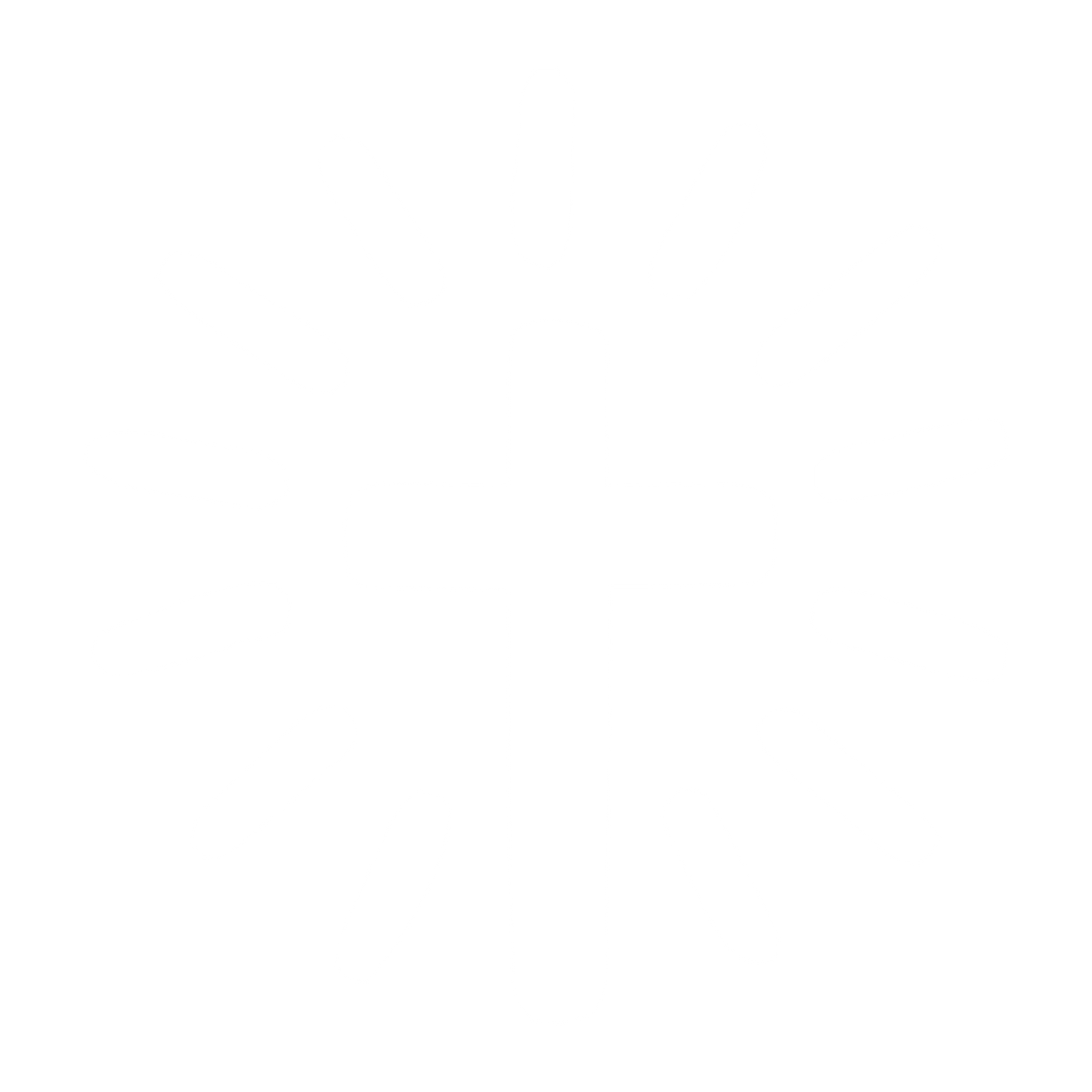 Radiant Cross Hand-Drawn Logo #ffffff
