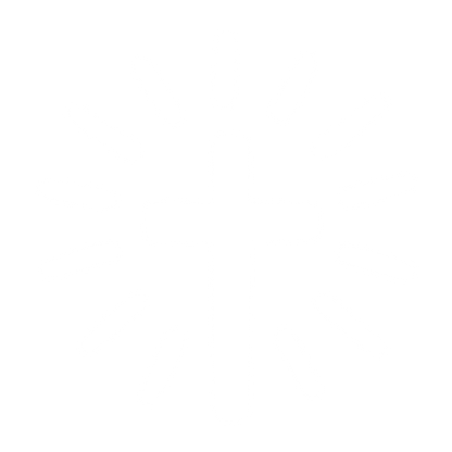 Radiant Cross Hand-Drawn Logo #ffffff