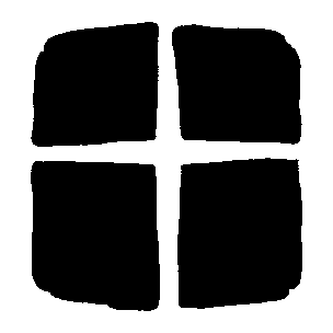 Hand-Drawn Cross Window Logo