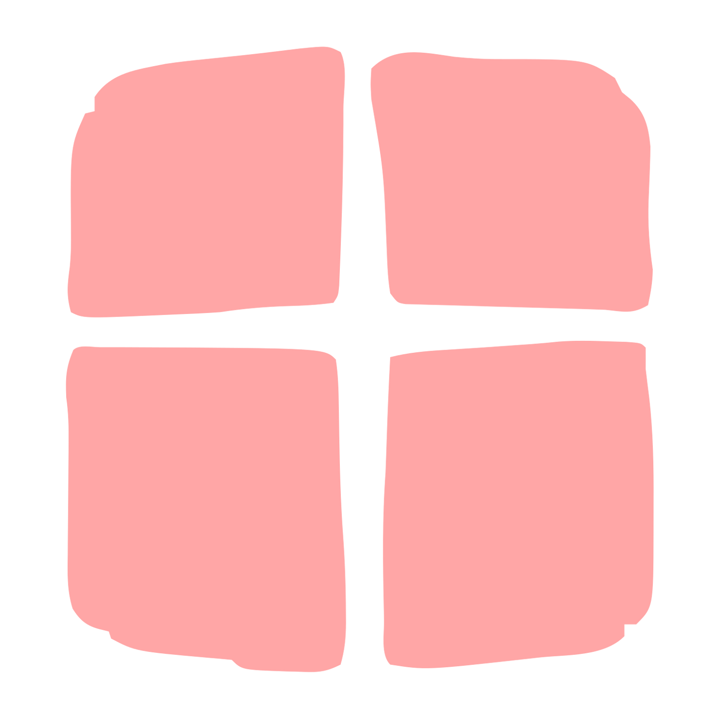 Hand-Drawn Cross Window Logo #ffa6a6