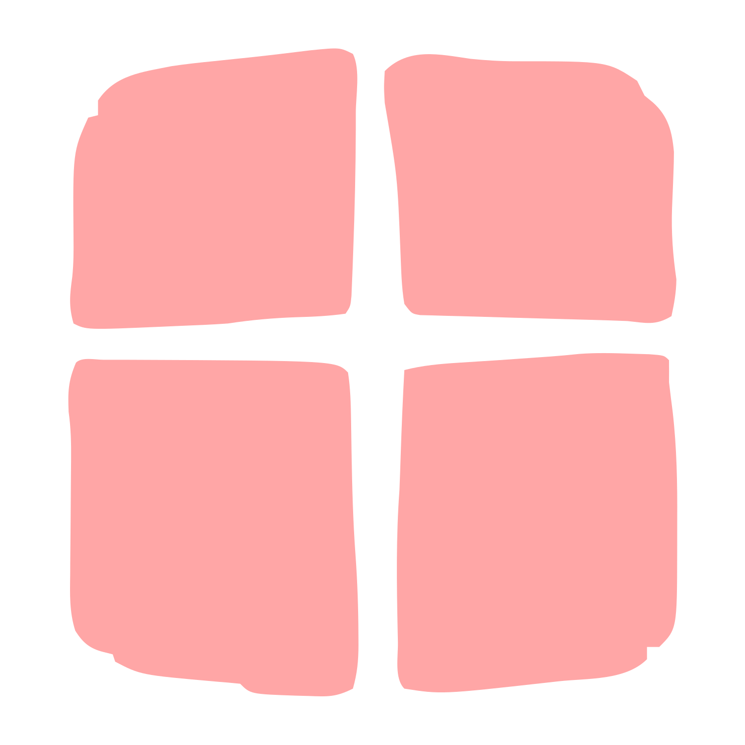 Hand-Drawn Cross Window Logo #ffa6a6