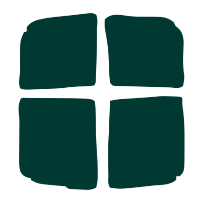 Hand-Drawn Cross Window Logo #003932