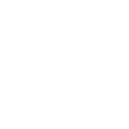 Hand-Drawn Cross Circle Logo #ffffff
