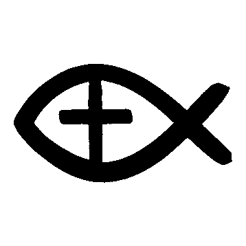 Hand-Drawn Fish Cross Logo
