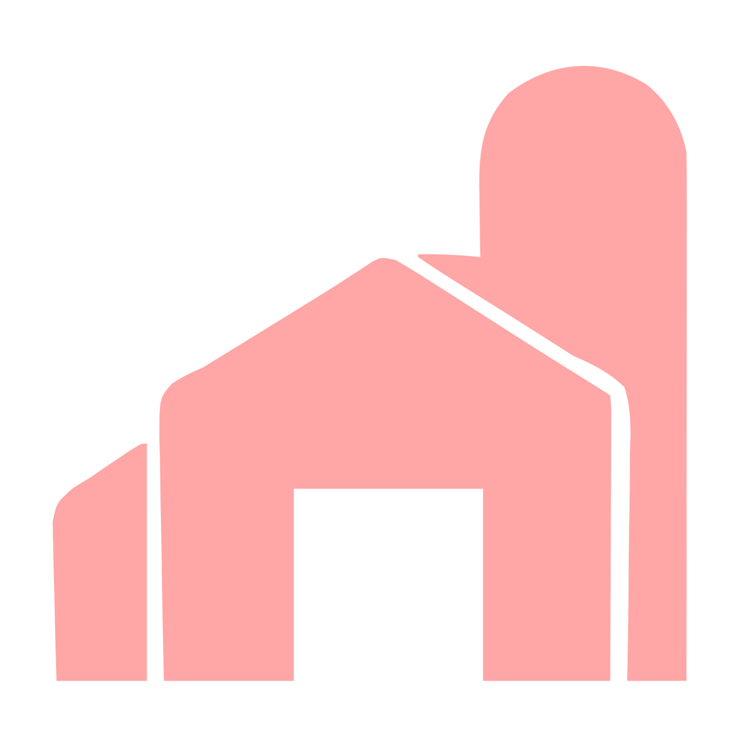 Barn Silo Farm Logo #ffa6a6