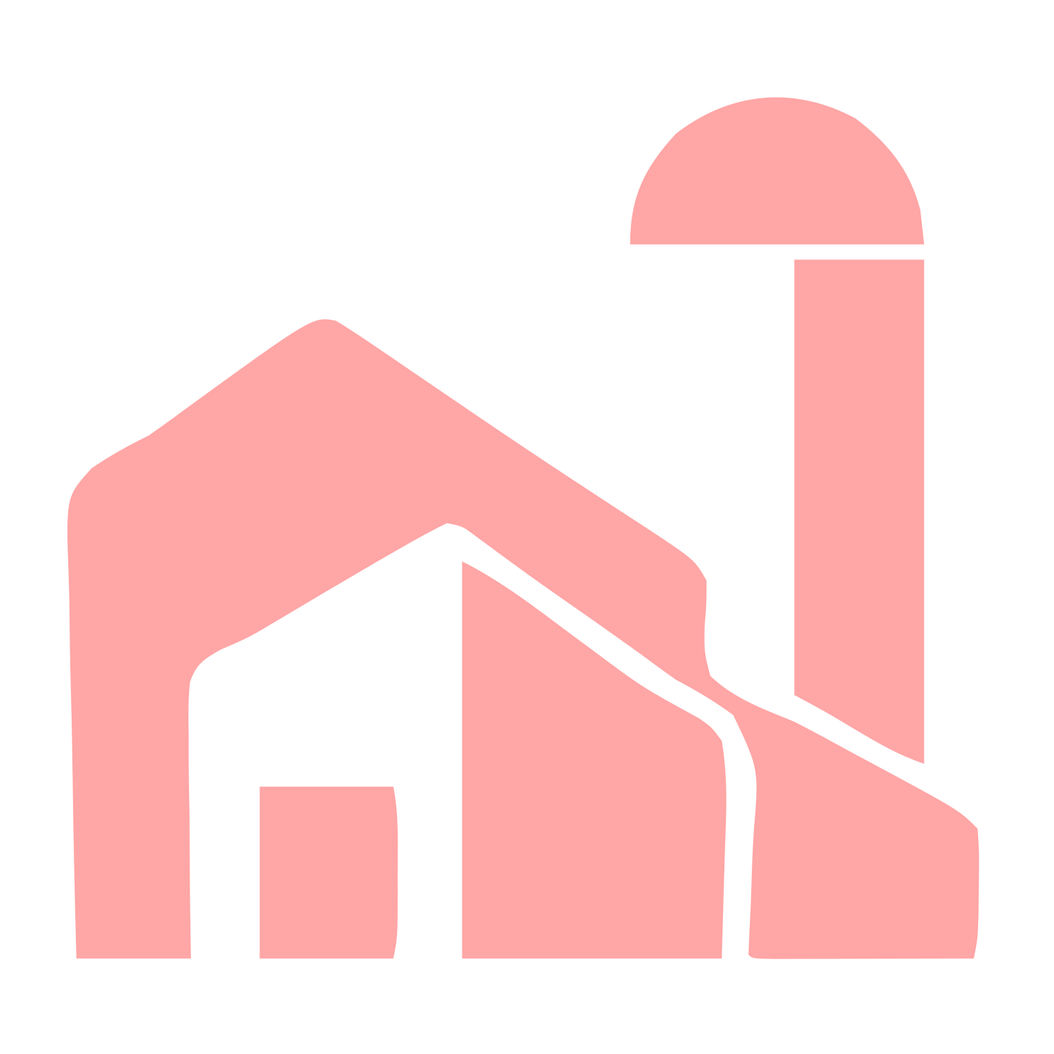 Barn and Silo Logo #ffa6a6