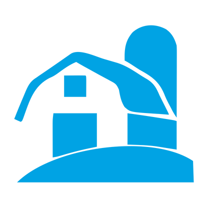 Barn and Silo Logo #00a3e4