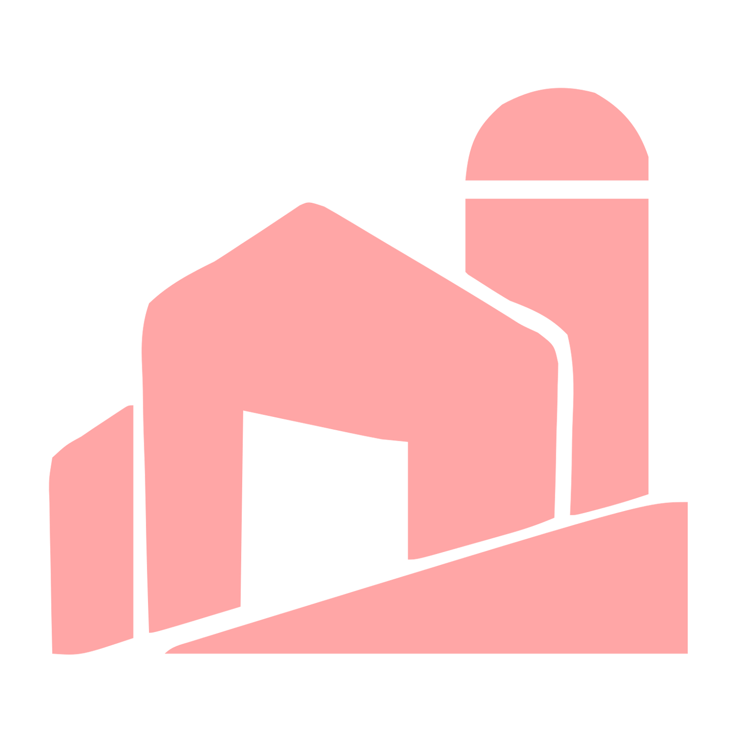 Barn and Silo Logo #ffa6a6