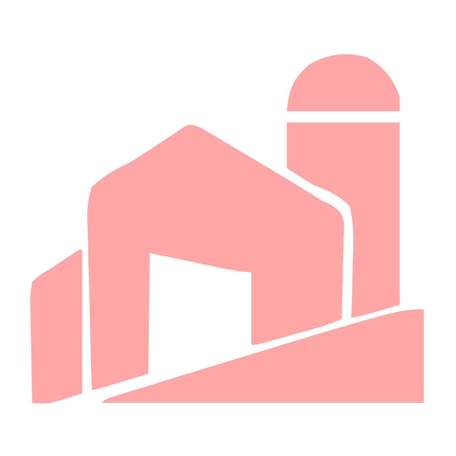 Barn and Silo Logo #ffa6a6
