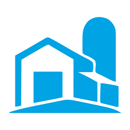 Barn and Silo Logo #00a3e4
