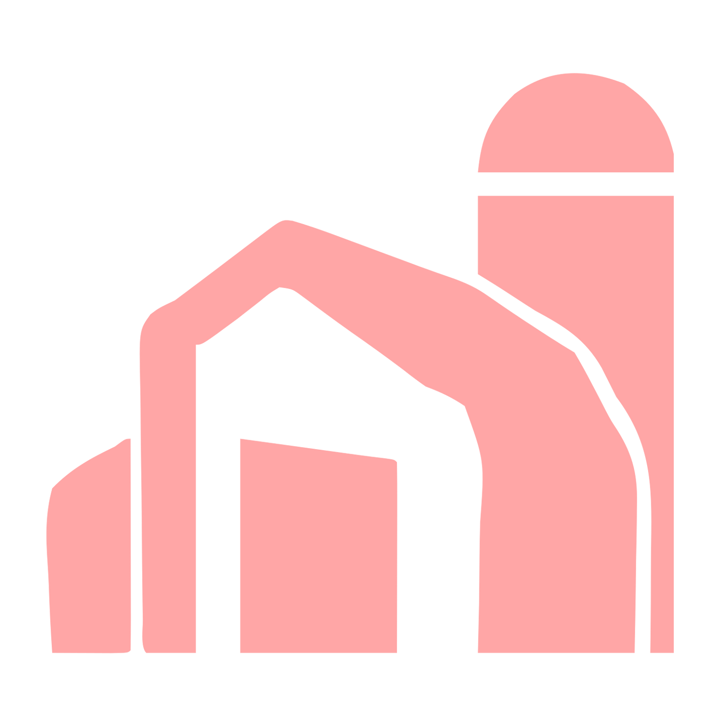 Barn and Silo Logo #ffa6a6