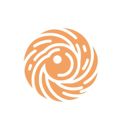 Eye Swirl Logo #F4A261