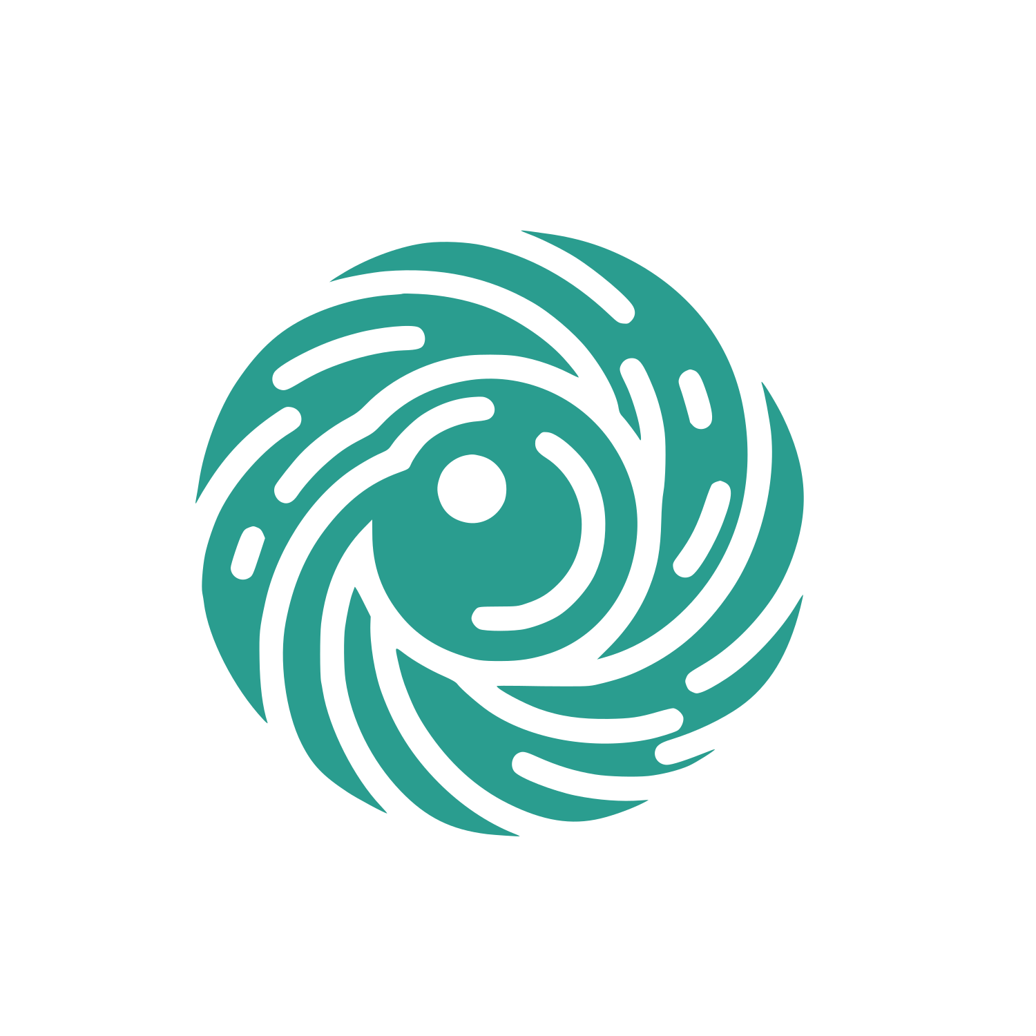 Eye Swirl Logo #2A9D8F