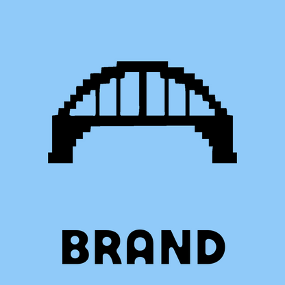 Pixel Bridge Arch Logo preview